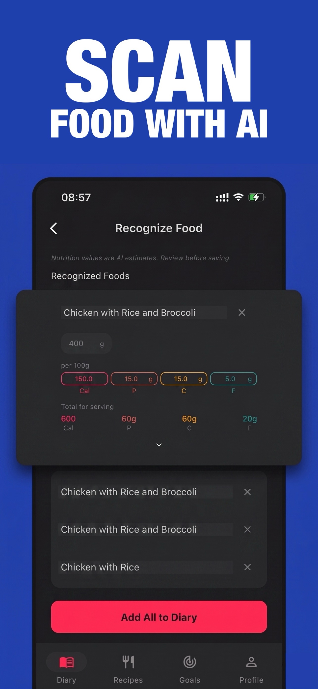 Scan Food With AI